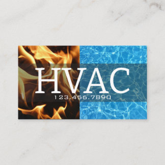 Cartão De Visita Aquecimento & Arrefecimento HVAC