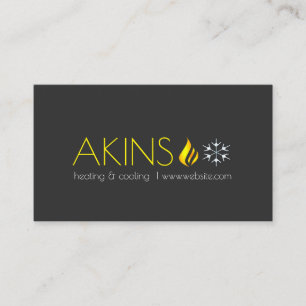 Cartão De Visita Aquecimento e refrigeração, ar condicionado, HVA