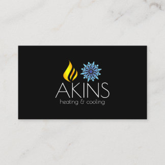 Cartão De Visita Aquecimento e refrigeração, ar condicionado, HVAC