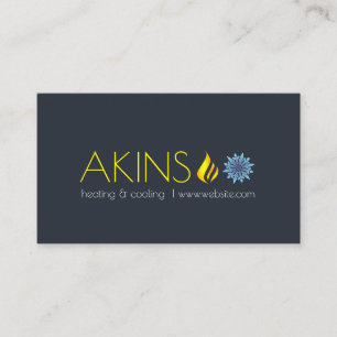 Cartão De Visita Aquecimento e refrigeração, ar condicionado, HVAC