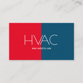 Cartão De Visita Aquecimento e refrigeração, ar condicionado, HVAC