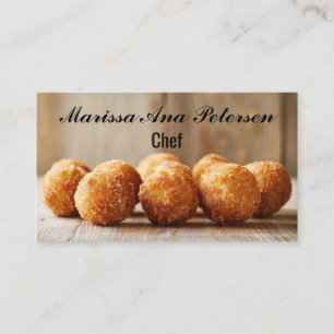 Cartão De Visita Arancini Itália - Chef Cozinhar Personalizado
