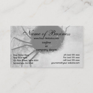 Cartão De Visita Aranha sorridente por Odilon Redon