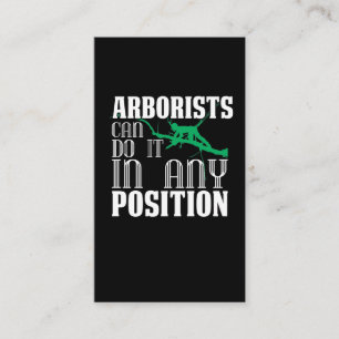 Cartão De Visita Arborista Arboriculturista de Árvore Arborista Lu