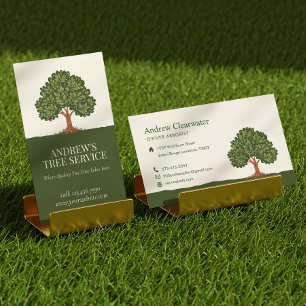 Cartão De Visita Arboristas de paisagismo para arboristas de aparta