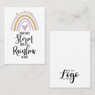 Cartão De Visita Arco-íris mantenha-se firme crachá de alfinetes