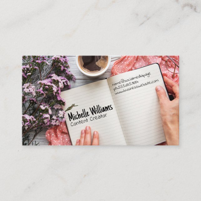 Cartão De Visita Área de Trabalho do Office Desk Doméstico (Frente)