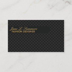 Cartão De Visita Argyle Design (preto)