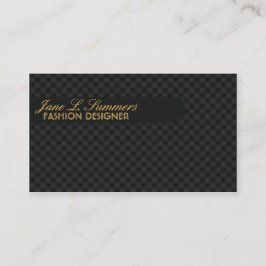 Cartão De Visita Argyle Design (preto)