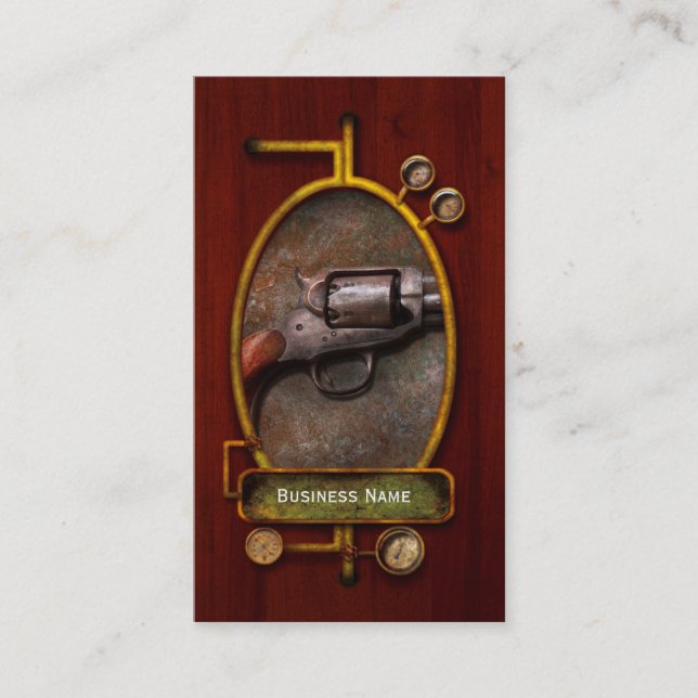 Cartão De Visita Arma - polícia - dança para mim (Frente)