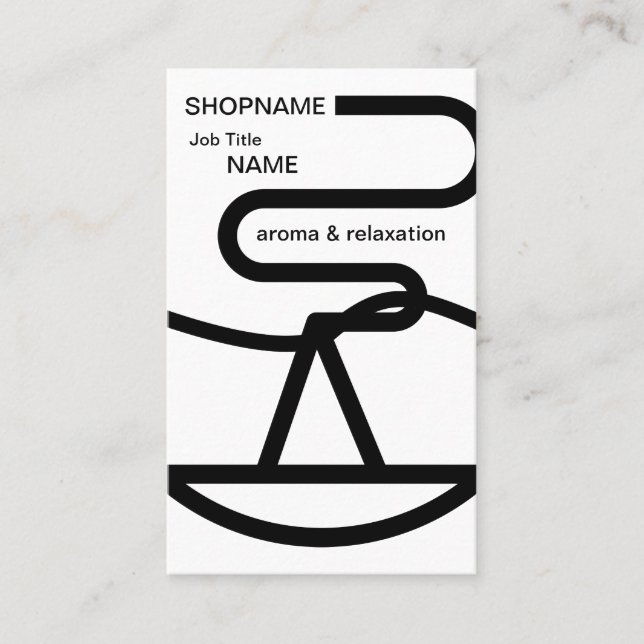 Cartão De Visita Aroma/Massagem/Terapêutica/Cartão de visita de qui (Frente)