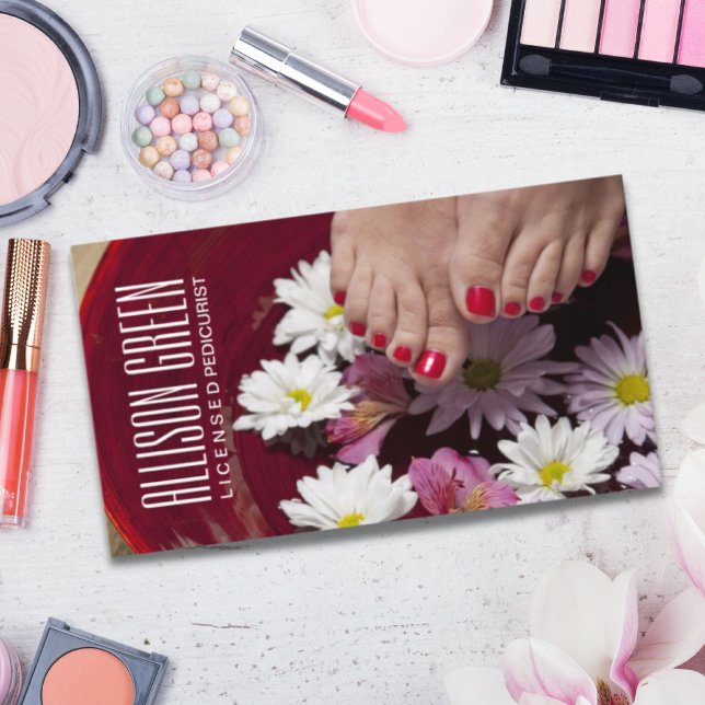 Cartão De Visita AromaTherista Nail Salon manicurist pedicurist (Aromatherapy Nail Salon manicurist pedicurist Business Card)