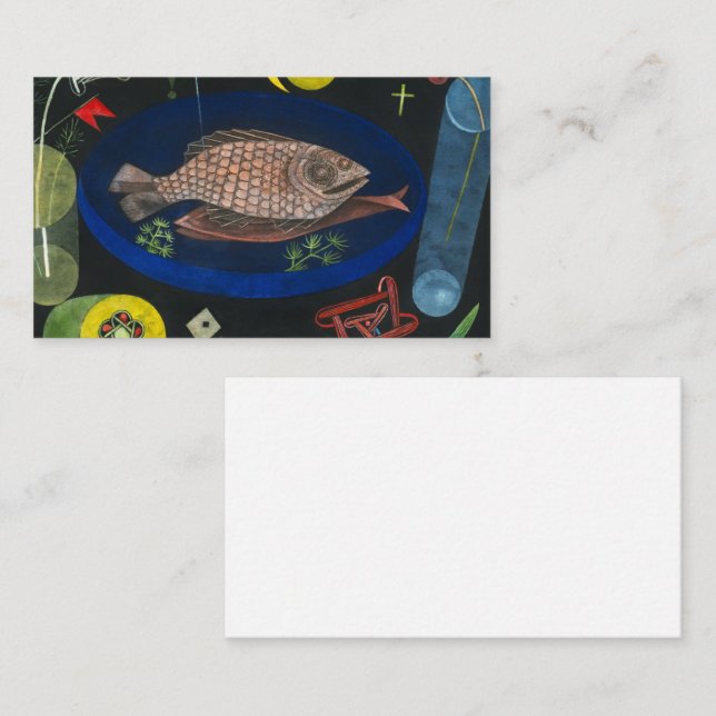 Cartão De Visita Around the Fish, 1926 by Paul Klee (Frente/Verso)