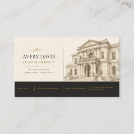 Cartão De Visita Arquiteto Clássico Patrimonial