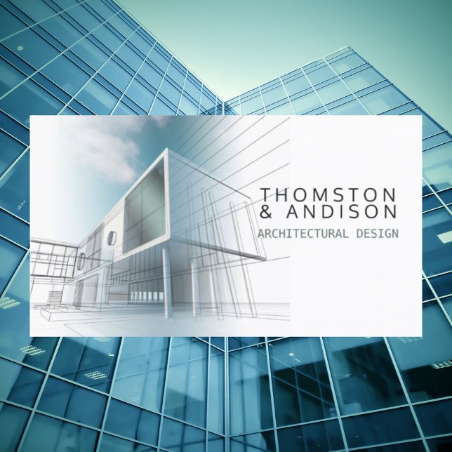 Cartão De Visita Arquiteto do Designer Interior do Contratante do B (Builder Contractor Interior Designer Architect Business Card)