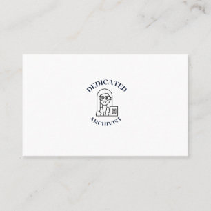 CARTÃO DE VISITA ARQUIVISTA DEDICADO