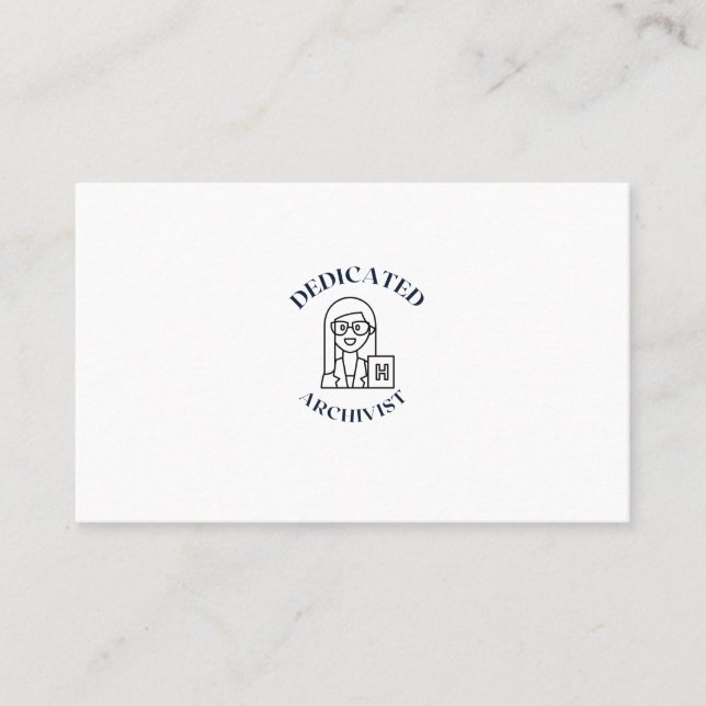 CARTÃO DE VISITA ARQUIVISTA DEDICADO (Frente)