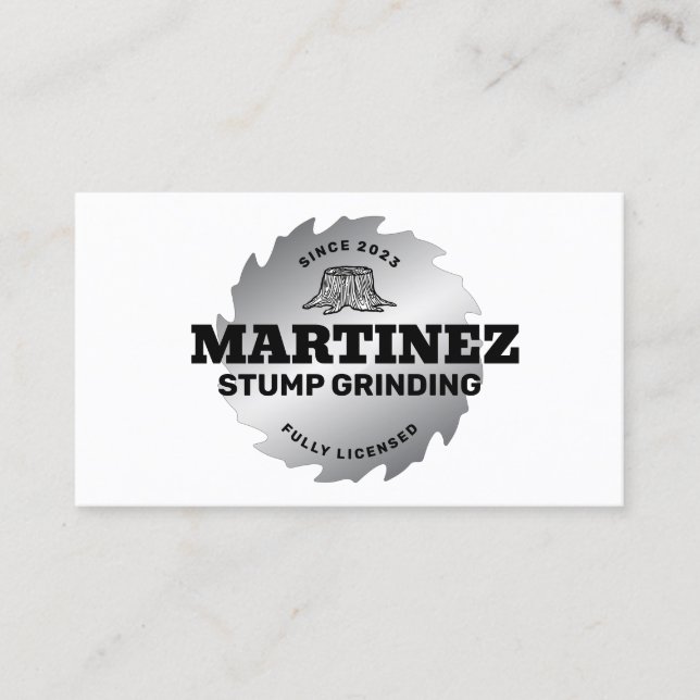 Cartão De Visita Arranque | Serviço e remoção da árvore (Frente)