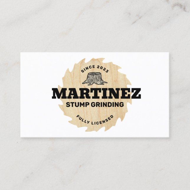Cartão De Visita Arranque | Serviço e remoção da árvore (Frente)