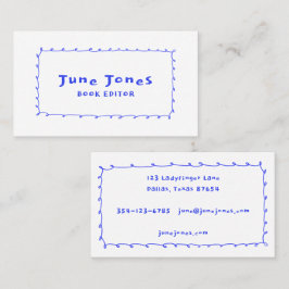 Cartão De Visita Arroz de Lápis Escrivado