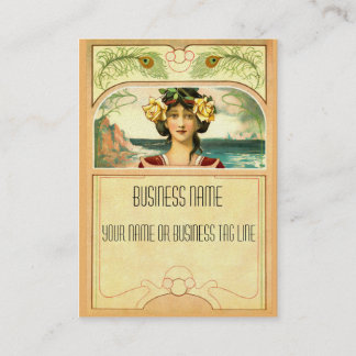 Cartão De Visita Art Nouveau Chubby Biz Card