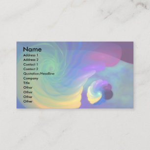 Cartão De Visita Arte abstracta protegida da vida