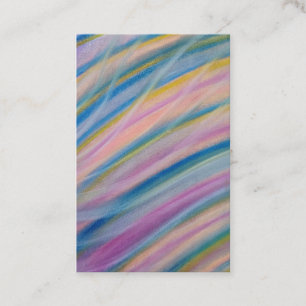 Cartão De Visita Arte abstrata colorida única P8