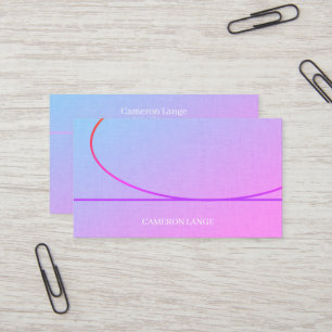 Cartão De Visita Arte Colorida Profissional, Ombre Moderna Negócio