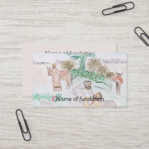 Cartão De Visita Arte Cristã O Bom Samaritano