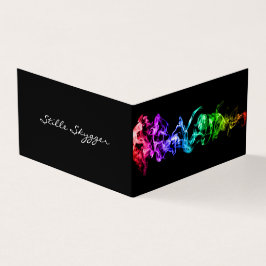 Cartão De Visita Arte de Abstrato brilhante personalizável