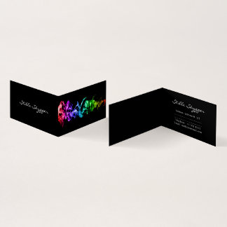 Cartão De Visita Arte de Abstrato brilhante personalizável