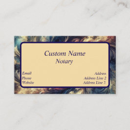 Cartão De Visita Arte de Abstrato Moderna Notária