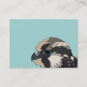 Cartão De Visita Arte de Ave Falcão Peregrino