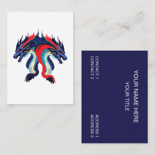 Cartão De Visita Arte de Fantasia de Dragão