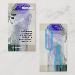 Cartão De Visita Arte moderna, clara, ousada, impressionante