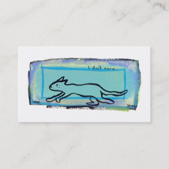 Cartão De Visita Arte moderna legal do divertimento do hipster do (Frente)