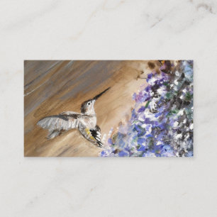 Cartão de visita - Arte original de Hummingbird p