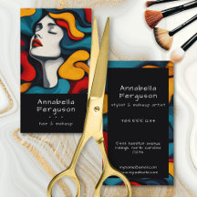 Arte Pop Moderna Retro Colorida Cabelo Maquiagem