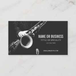 Cartão De Visita Arte saxofônica para saxofonista