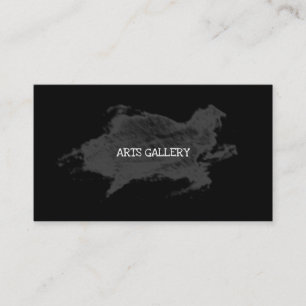 Cartão De Visita Arte Texturizada com Grunge Negro Sujo