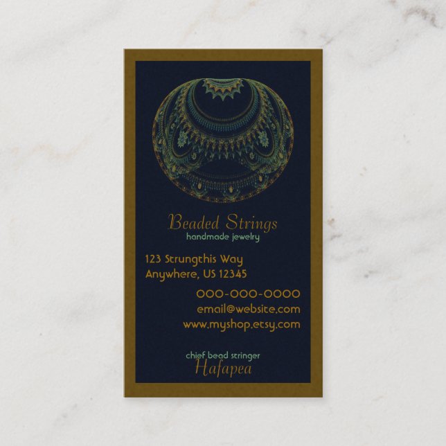 Cartão De Visita Artefato Abstrato (Frente)