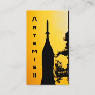 Cartão De Visita Artemis II para a Plataforma de Lançamento