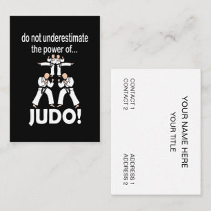 Cartão De Visita Artes Marciais de Judo Autodefesa Taekwondo Judo