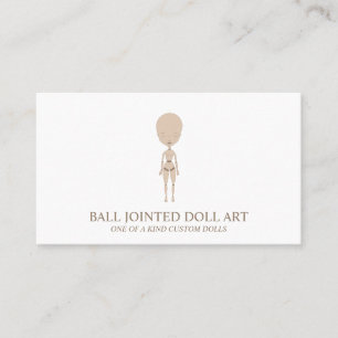 Cartão De Visita Artesã de Boneca de Argila Bjd Ooak