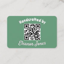 Artesanato Artesanal Personalizado Código QR Verde