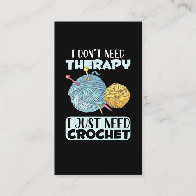 Cartão De Visita Artesanato e Fios Viciados em Crochet (Frente)