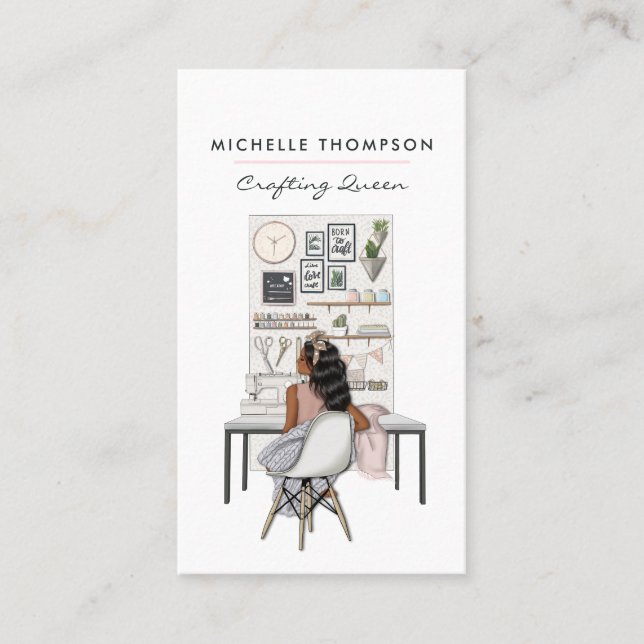 Cartão De Visita Artesanato Rainha (Frente)