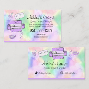 Cartão De Visita Artesanato Vinil Rainbow Silhouut Cricut Watercolo
