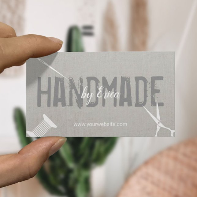 Cartão De Visita Artesanatos de costura feitos à mão (Criador carregado)