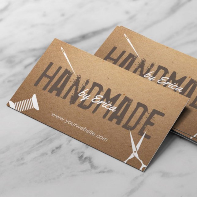 Cartão De Visita Artesanatos de costura feitos à mão Cartolina (Criador carregado)